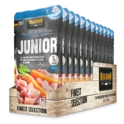 Belcando Finest Selection Junior kana-porkkana 125 g märkäruoka koiranpennulle