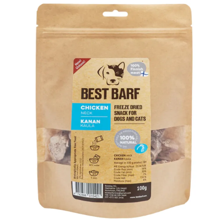 Best Barf Kanan kaulat 100 g pakastekuivattu