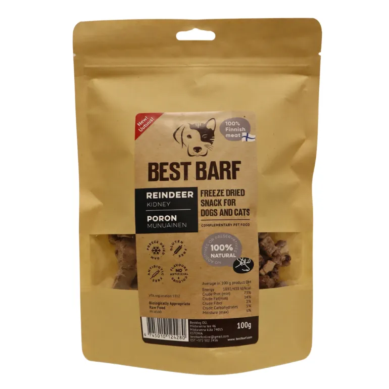 Best Barf Poron munuainen 100 g pakastekuivattu