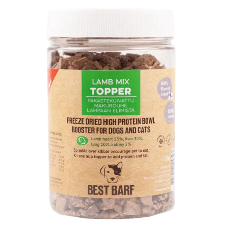 Best Barf Topper lammas mix rouhe 100 g