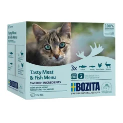 Bozita Kala-lihalajitelma kastikkeessa 12 x 85 g (sininen)