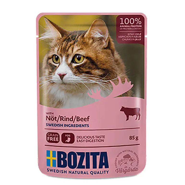 Bozita Nauta hyytelössä 85 g kissan märkäruoka