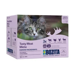 Bozita Siipikarja-lihalajitelma kastikkeessa 12 x 85 g (lila)