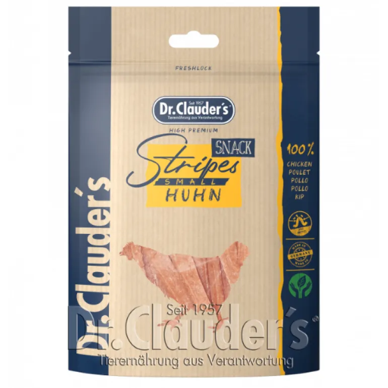 Dr.Clauder's Dog Snack Stripes Kana 80 g koiran makupalasuikaleet