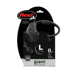 Flexi Giant L 8 m nauhalla, musta