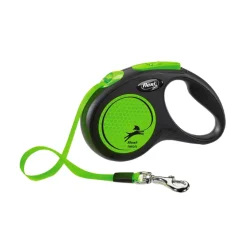 Flexi New Neon 5 m kelatalutin nauhalla M
