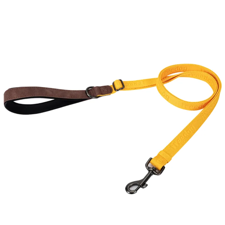 Freedog Linum Leash säädettävä koiran talutushihna, keltainen