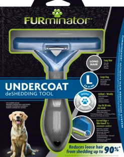 Furminator Long Hair L suurille pitkäkarvaisille koirille