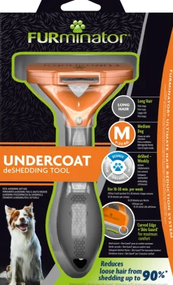 Furminator Long Hair M keskikokoisille pitkäkarvaisille koirille