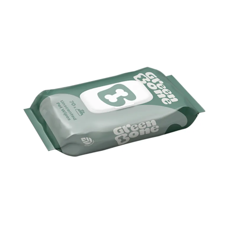 Green Bone Pet Wipes Unscented puhdistusliinat