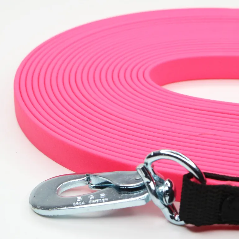 JALEN Biothane jälkiliina 10 m 13 mm, pinkki