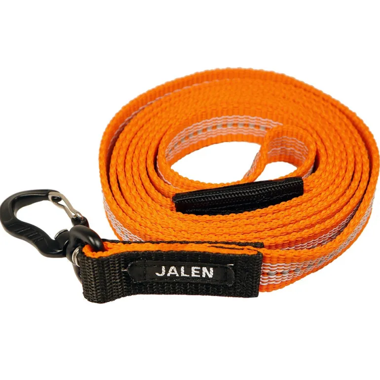 JALEN Grip talutin heijastava alumiinilukolla 2 m, oranssi