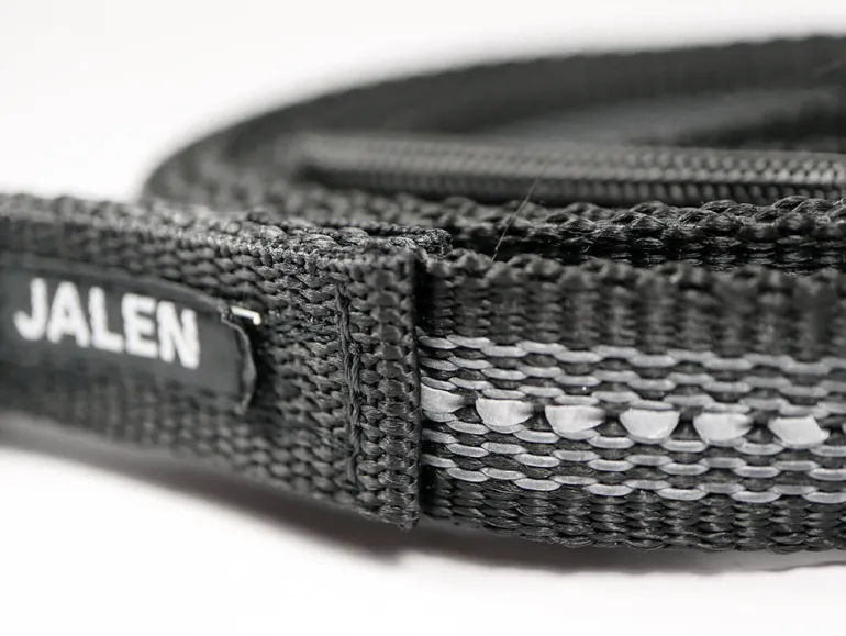 JALEN Grip talutin heijastava alumiinilukolla 2 m, musta