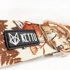 KETTU Puolikiristävä koiran kaulapanta, ruskeat ketut