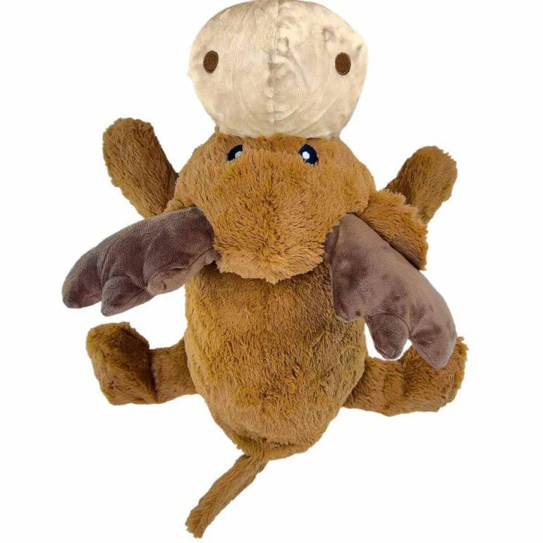 KONG Cozie Marvin Moose XL Jumbo iso koiran pehmolelu vingulla