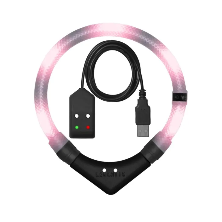 Leuchtie Easy Charge ladattava koiran valopanta, blush