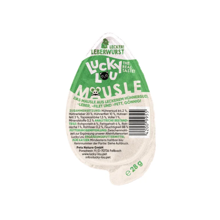Lucky Lou Mouse maksamakkara 28 g kissanherkku