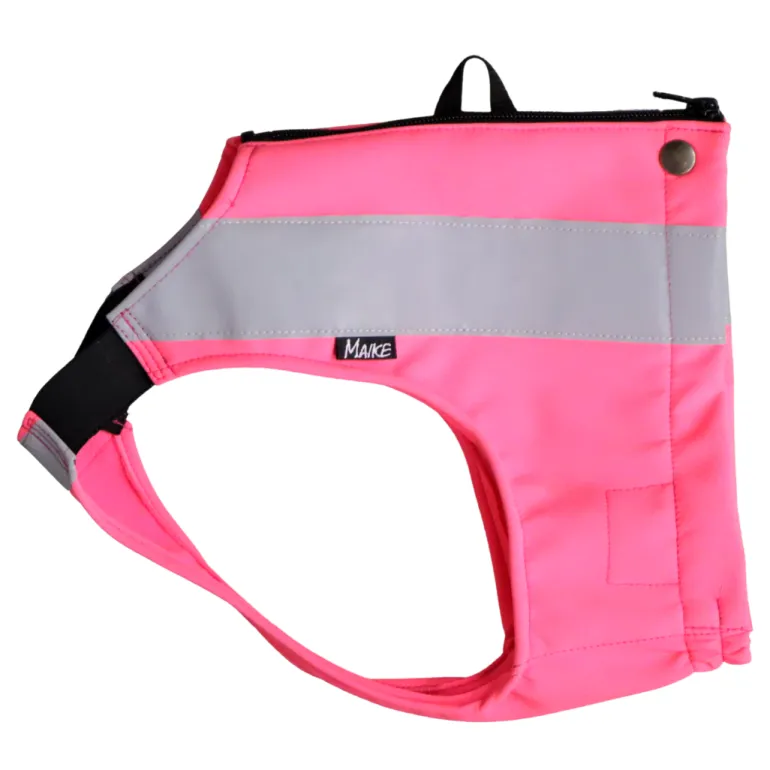 Maike Softshell koiran huomioliivi, pinkki
