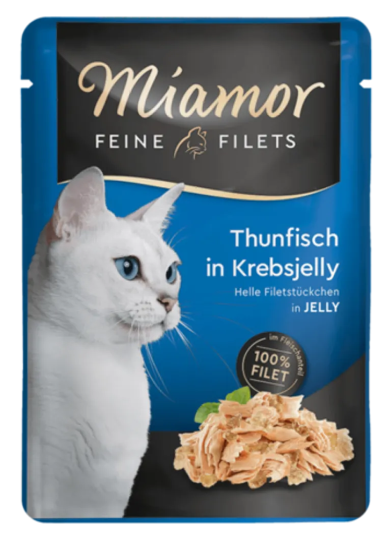 Miamor Feine Filets Tonnikala & Rapu hyytelössä 100 g kissan märkäruoka