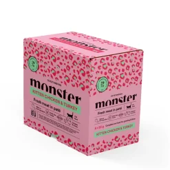 Monster Cat Kitten Kana-kalkkuna 8 x 85 g
