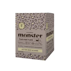 Monster Cat Kitten nauta-riista 8 x 85 g