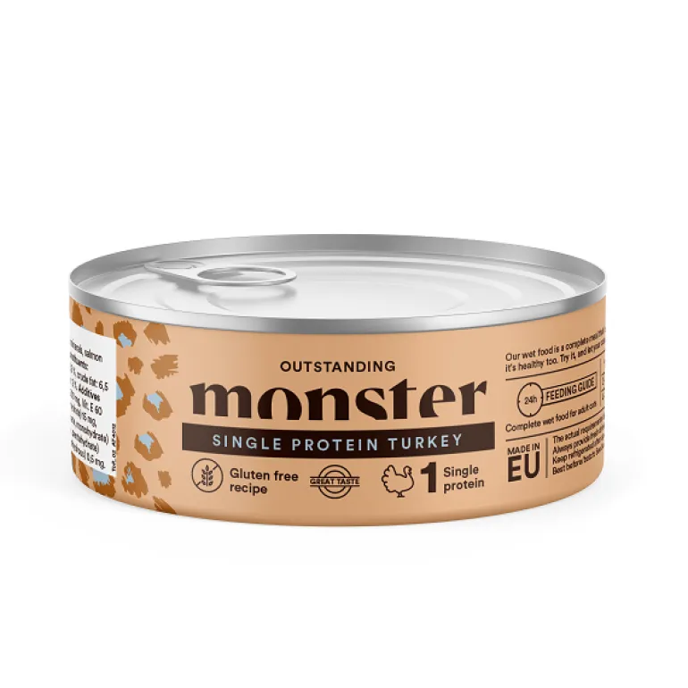Monster Cat Single kalkkuna 100 g