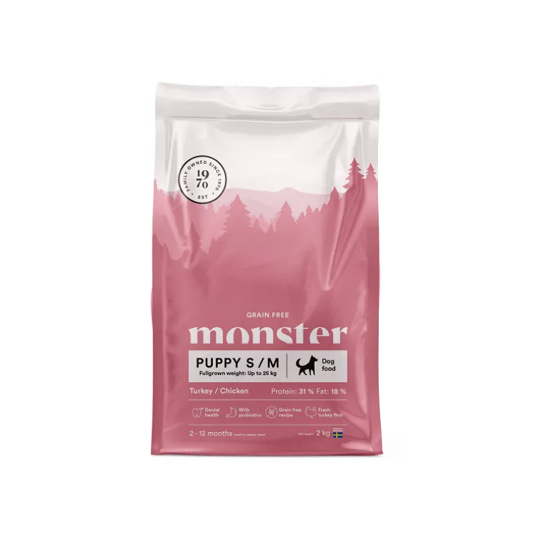 Monster Dog GF Puppy Kalkkuna-kana penturuoka 12 kg