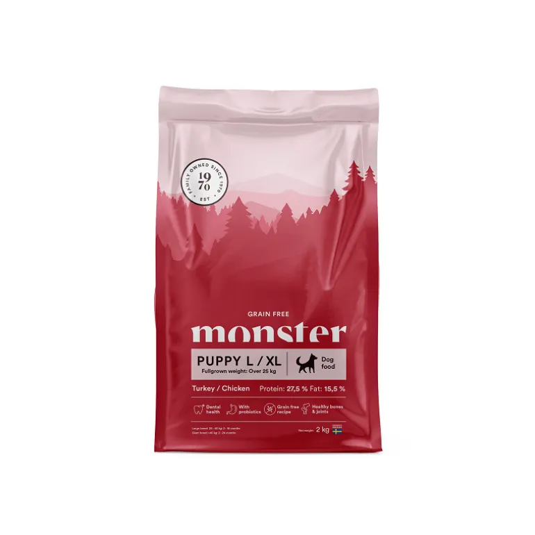 Monster Dog GF Puppy Large kalkkuna-kana penturuoka 12 kg