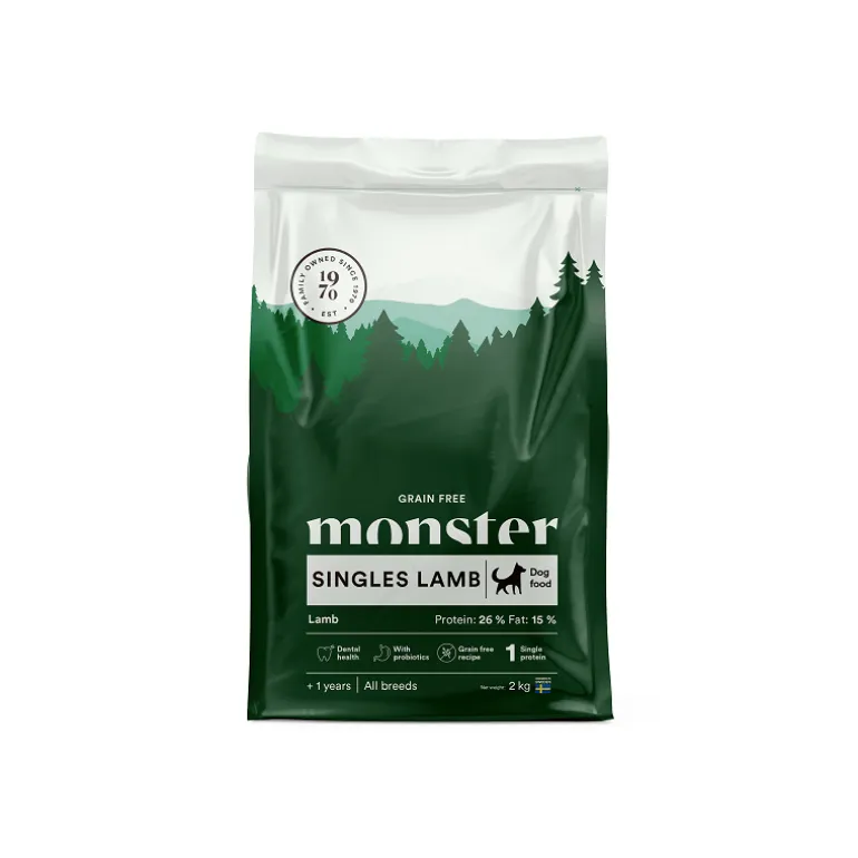 Monster Dog GF Singles Lamb koiran kuivaruoka