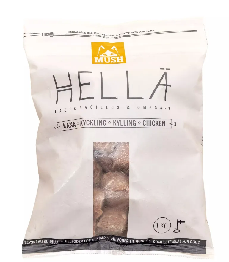 MUSH Hellä Kana koiran täysravinto