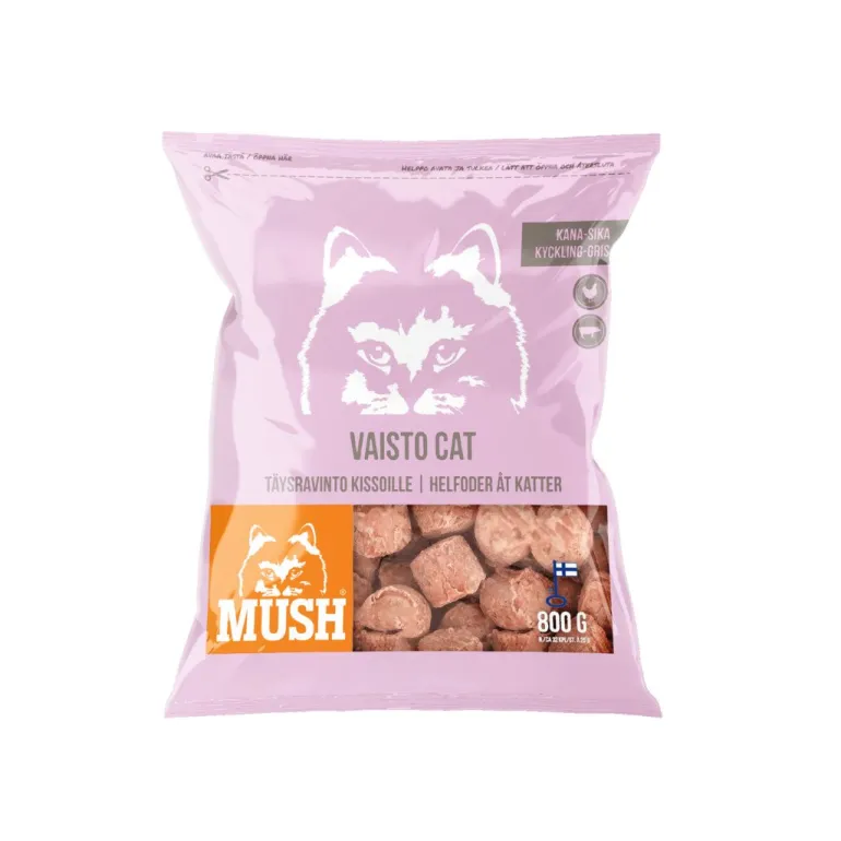 MUSH Vaisto CAT Vaaleanpunainen Kana-sika 800 g