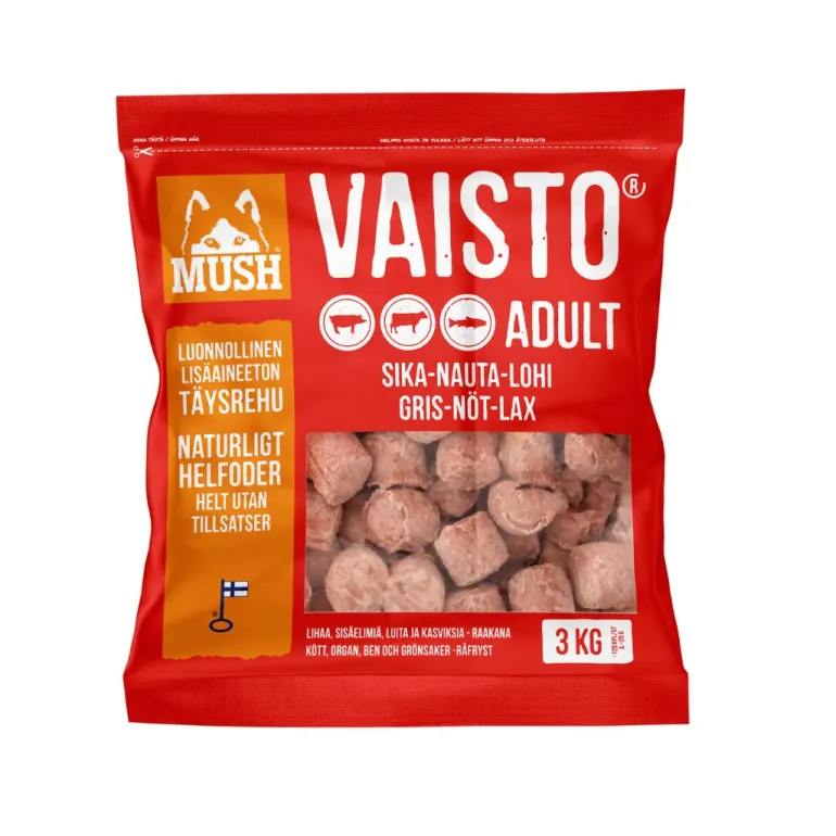 MUSH Vaisto Punainen Sika-nauta-lohi 3 kg