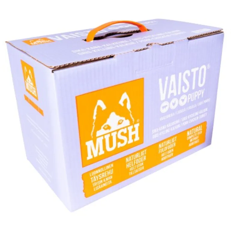 MUSH Vaisto vaaleanliila Puppy Sika-kalkkuna-kana 10 kg
