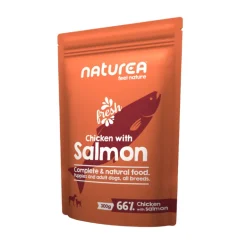 Naturea Dog Kana ja lohi koiran märkäruoka 300 g