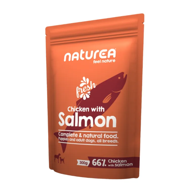 Naturea Dog Kana ja lohi koiran märkäruoka 300 g