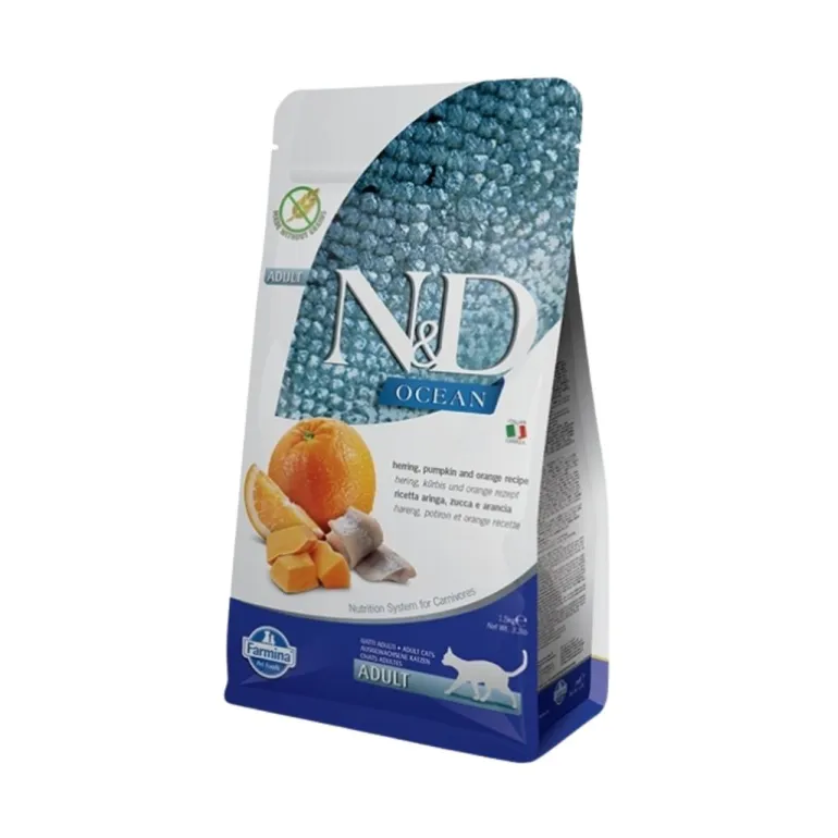 N&D Adult Cat Silli-kurpitsa kissan kuivaruoka 1,5kg