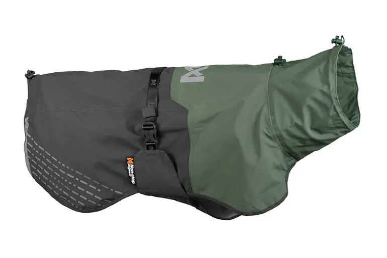 Non-stop dogwear Fjord koiran sadetakki, harmaa-vihreä
