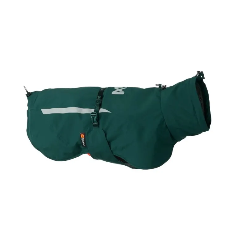 Non-stop dogwear Fjord lined raincoat koiran sadetakki, dark teal