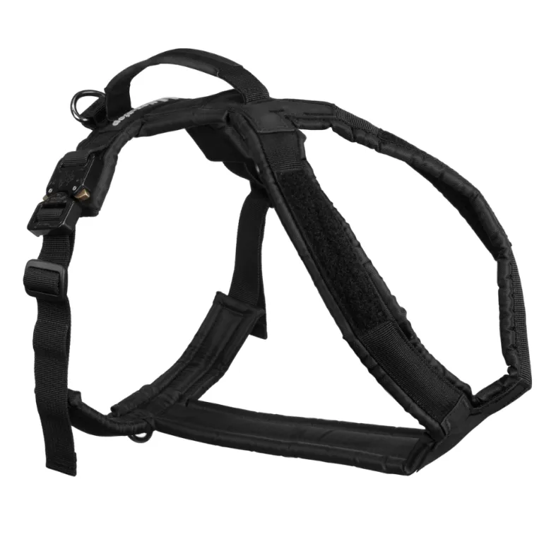 Non-stop dogwear Line harness Grip Defense koiran valjaat, musta