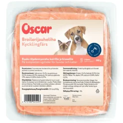 Oscar Broilerinjauheliha 500 g lemmikin raakaruoka