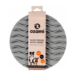 Ozami Slow Feeder Bowl Insert Wave, harmaa