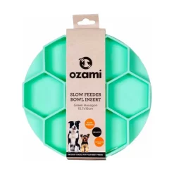 Ozami Slow Feeder Bowl Insert Hexagon, vihreä