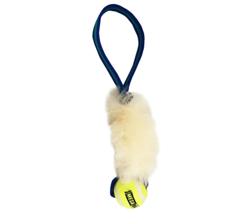 PawsMade Sheep vetolelu tennispallolla