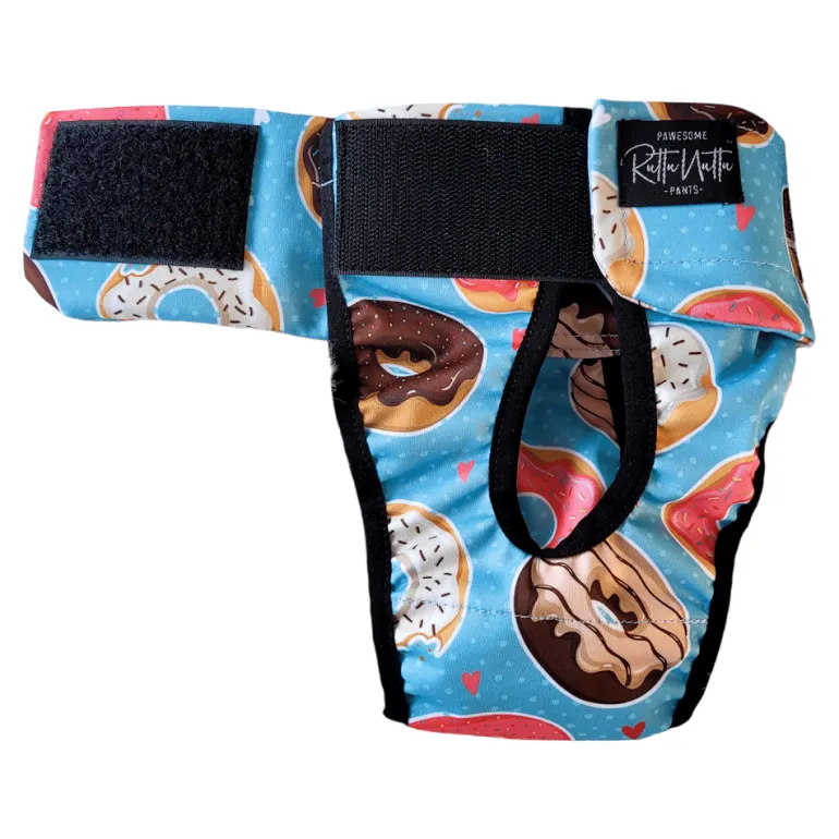 RuttuNuttu koiran juoksuhousut kietaisumalli, donitsi
