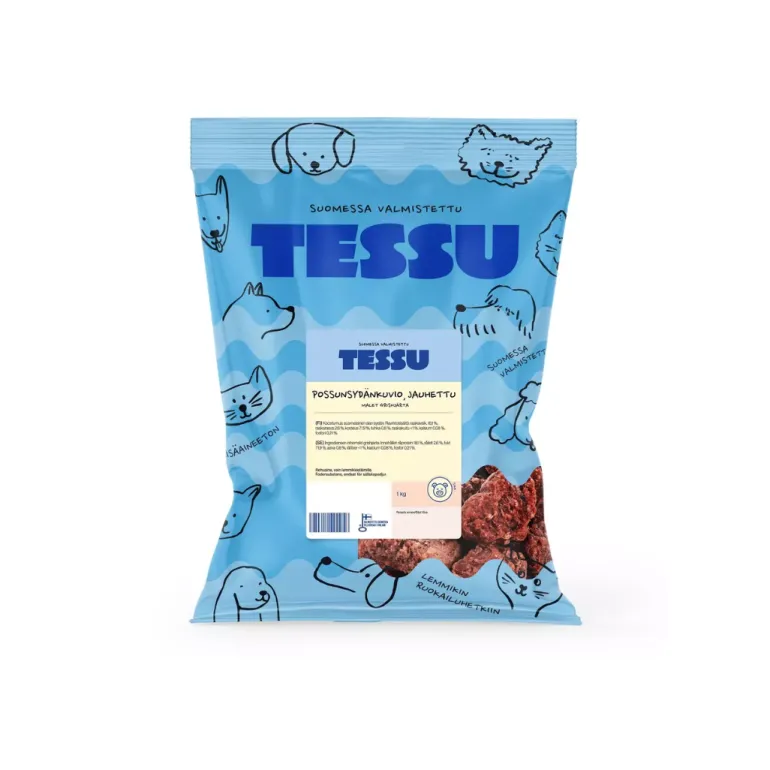 Tessu Possunsydänkuvio jauhettu 1 kg