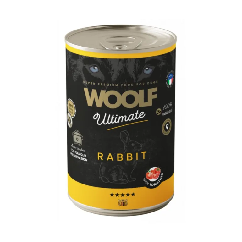 Woolf Ultimate Canned Dogfood - kani & tomaatti, 400 g