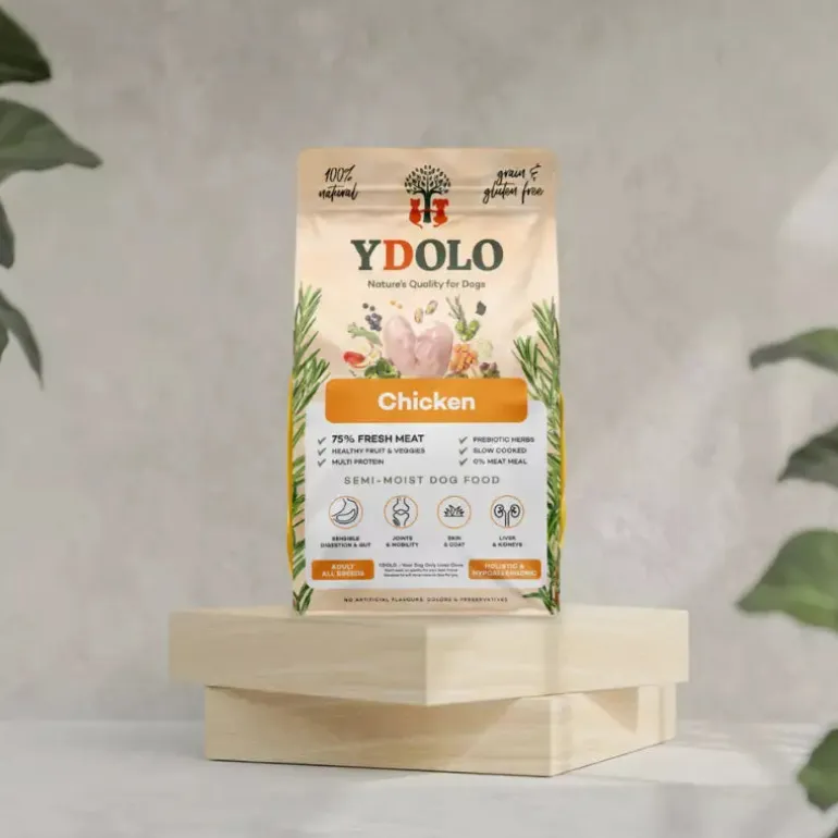 YDOLO Healthy & Pure Chicken puolikostea koiranruoka
